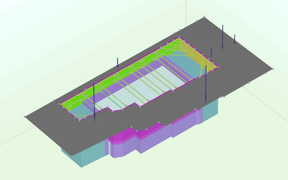 3D model of the basement excavation